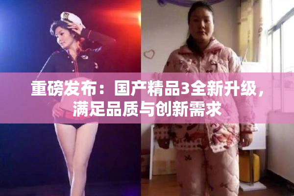 重磅发布：国产精品3全新升级，满足品质与创新需求