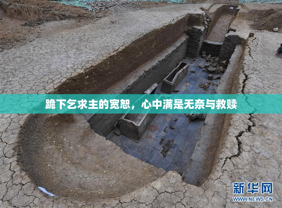 跪下乞求主的宽恕，心中满是无奈与救赎
