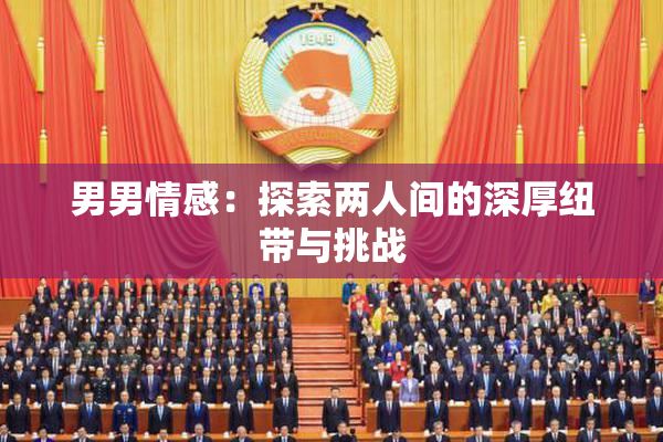 男男情感：探索两人间的深厚纽带与挑战
