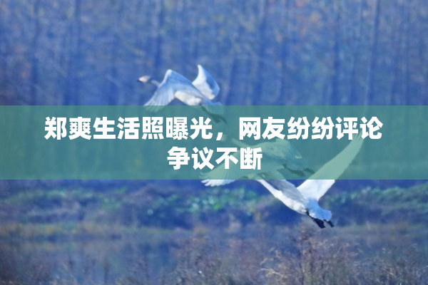 郑爽生活照曝光，网友纷纷评论争议不断