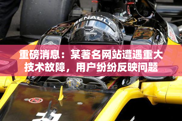 重磅消息：某著名网站遭遇重大技术故障，用户纷纷反映问题