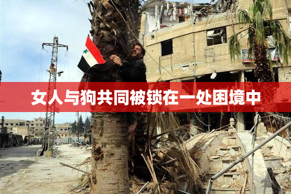 女人与狗共同被锁在一处困境中