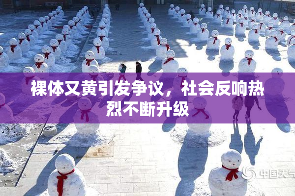 裸体又黄引发争议，社会反响热烈不断升级